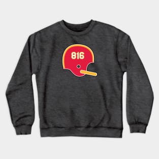 Kansas City Chiefs 816 Helmet Crewneck Sweatshirt